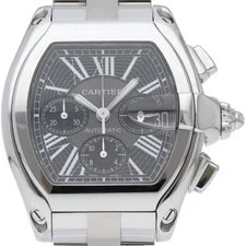 Cartier — Cartier Roadster XL Chronograph W62020X6 Stainless Steel mensWatch Bla... — Watch — resale