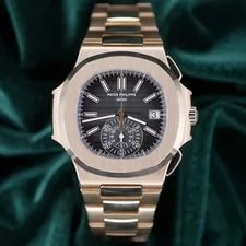 Patek Philippe — Patek Philippe Nautilus Chronograph Black Rose Gold SET 5980/1R-001 — Watch — resale