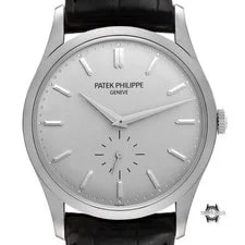 Patek Philippe — Patek Philippe Calatrava 5196G 37mm / White Gold / Complete Set — Watch — resale