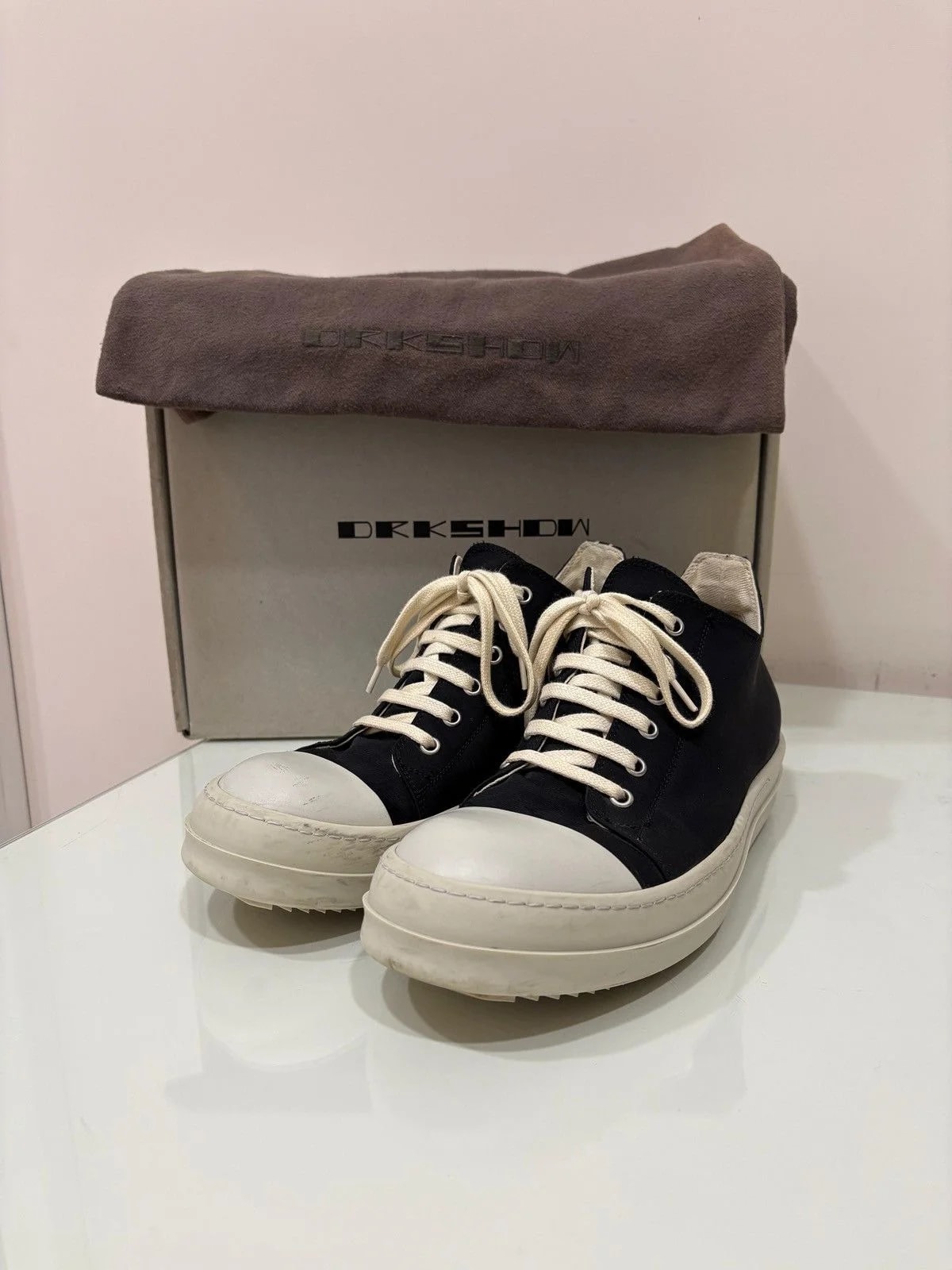 Rick Owens DRKSHDW — "Tecuatl" Rick Owens Drkshdw Ramones Low Sombra Oscura — Sneaker — resale