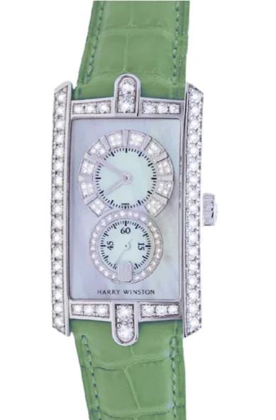 Worldofluxuryus — Harry Winston Avenue 18K White Gold & Diamonds — Watch — resale