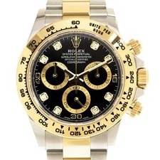 Rolex — Rolex Cosmograph Daytona Chronograph Automatic Diamond Black Dial — Watch — resale