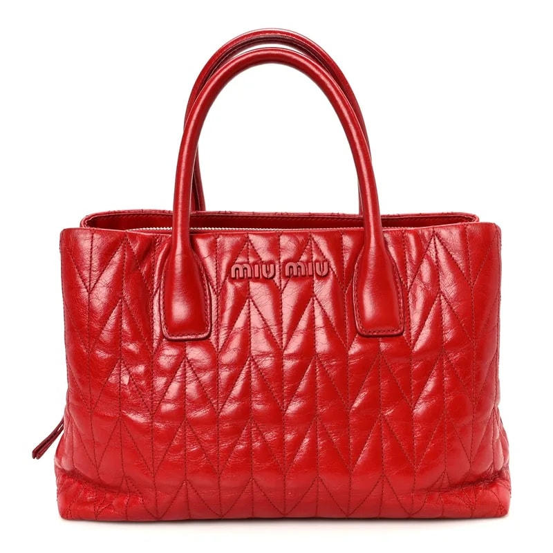 Miu Miu — Matelasse Fuoco — Handbag — resale