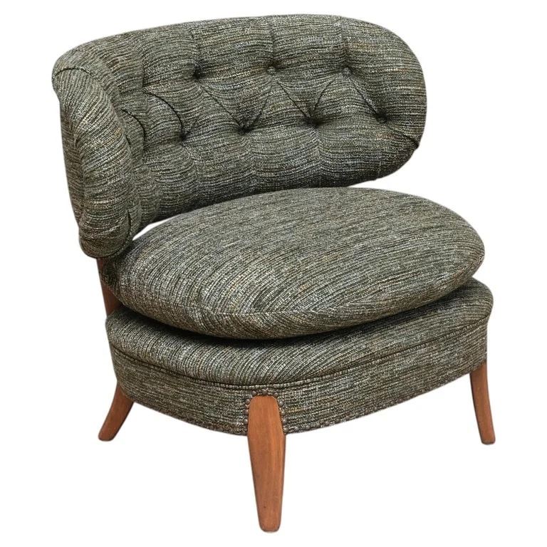 Pierre Frey — Otto Schulz Lounge in Pierre Frey and Beech, Sweden, 1940s — Furniture — resale