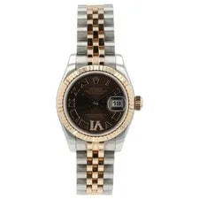Rolex — Rolex Datejust 26mm Rose Gold Steel Automatic Diamond 179171 B+P — Watch — resale