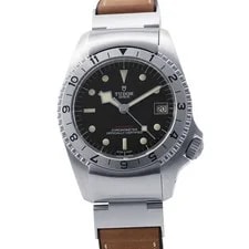 Tudor — Tudor Black Bay 70150 Stainless Steel / Leather 42mm Black Dial #TZW366 — Watch — resale