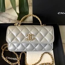 Chanel — Chanel 2025 Top Handle Matelasse Chain Flap Quilted — Handbag — resale