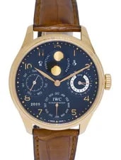 IWC — IWC Portuguese Perpetual Calendar 18k Rose Gold Double Moon 44mm B/P 5021 — Watch — resale