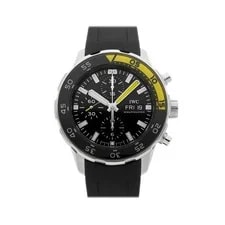 IWC — IWC Aquatimer Chronograph Steel Auto 44mm Black Yellow Strap IW3767-09 — Watch — resale