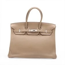 Hermès — Hermès Birkin 35 le Tournay Etoupe Metal Fittings □N:2010 — Handbag — resale