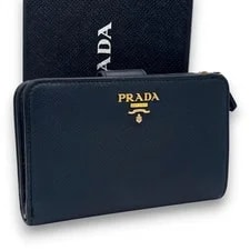 Prada — Special Box Prada Bi Fold Wallet L Zip From Japan — Handbag — resale