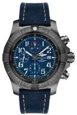 Breitling — Breitling Super Avenger V13375 Blue Dial/Strap Black Titanium 48mm — Watch — resale