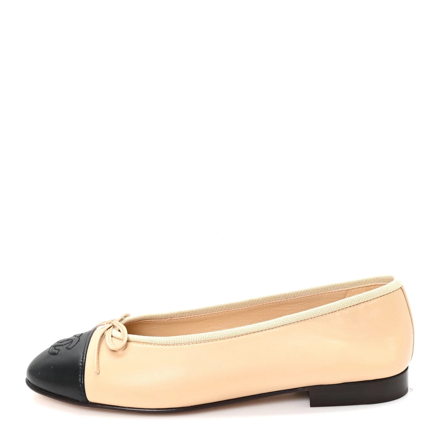 Chanel — Cap Toe CC Ballerina 35.5 — Designer Shoe — resale