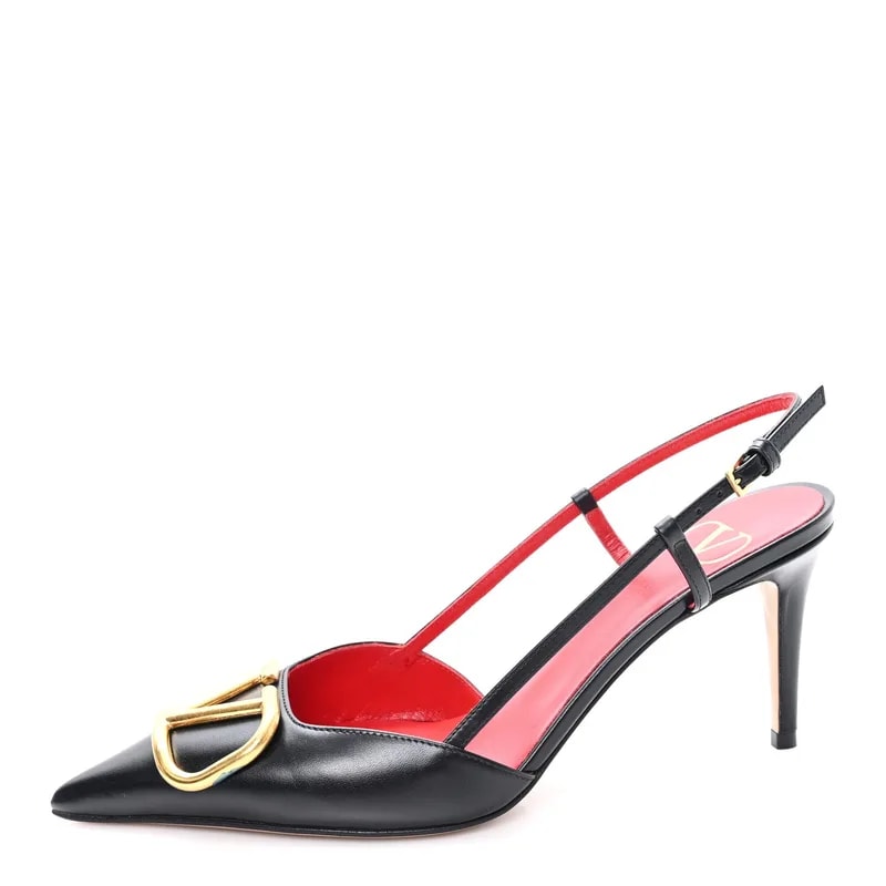 Valentino Garavani — Vlogo Slingback 80mm 37 — Designer Shoe — resale