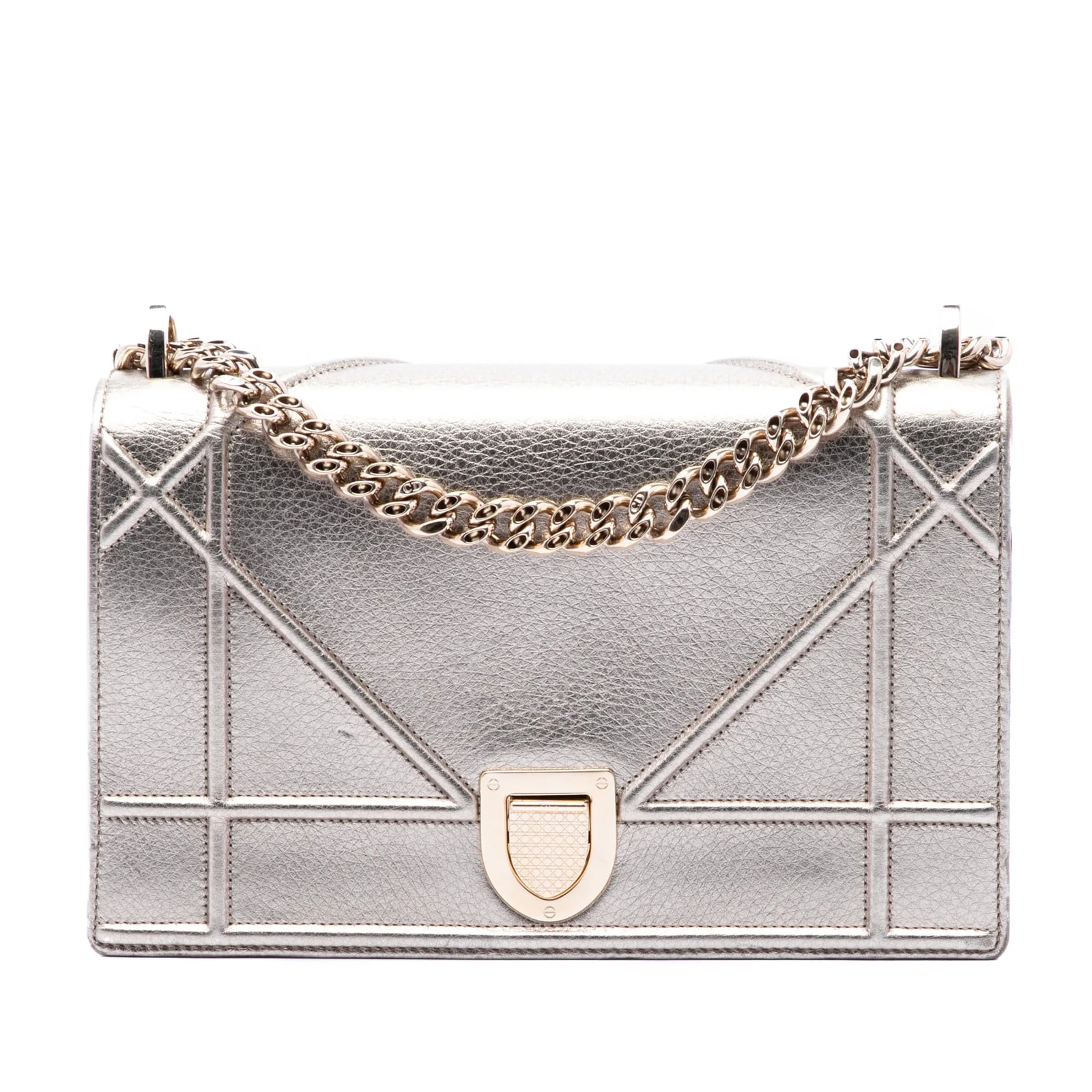 Dior — Medium Metallic Diorama Flap — Handbag — resale