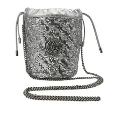 Gucci — Gucci 575163 GG Marmont Sequin Drawstring Bucket 25021427 — Handbag — resale