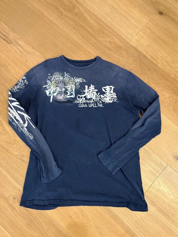 Great China Wall Long Sleeve Shirt — streetwear — resale