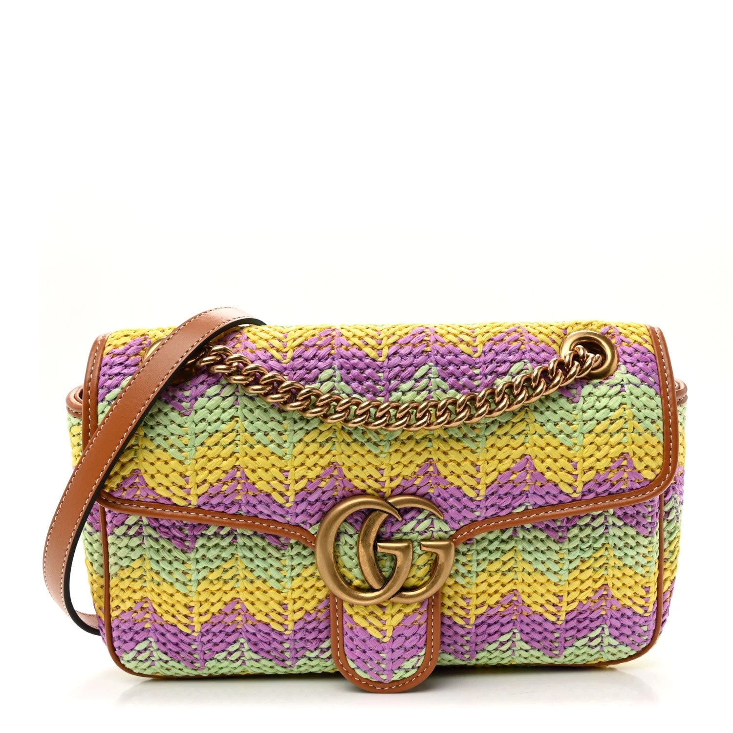 Gucci — Woven Small GG Marmont — Handbag — resale