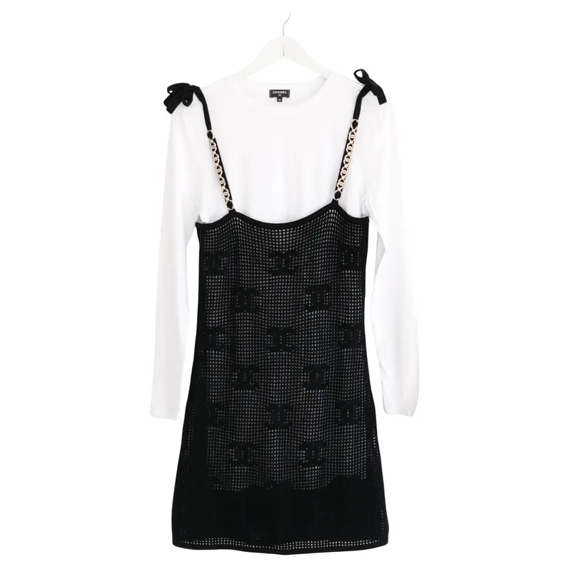 Chanel — Chanel Logo T-Shirt Layered Dress — Clothing — resale