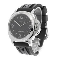 Panerai — Panerai Luminor Base PAM00112 44MM SS Rubber Black Dial Hand-wind #C312 — Watch — resale