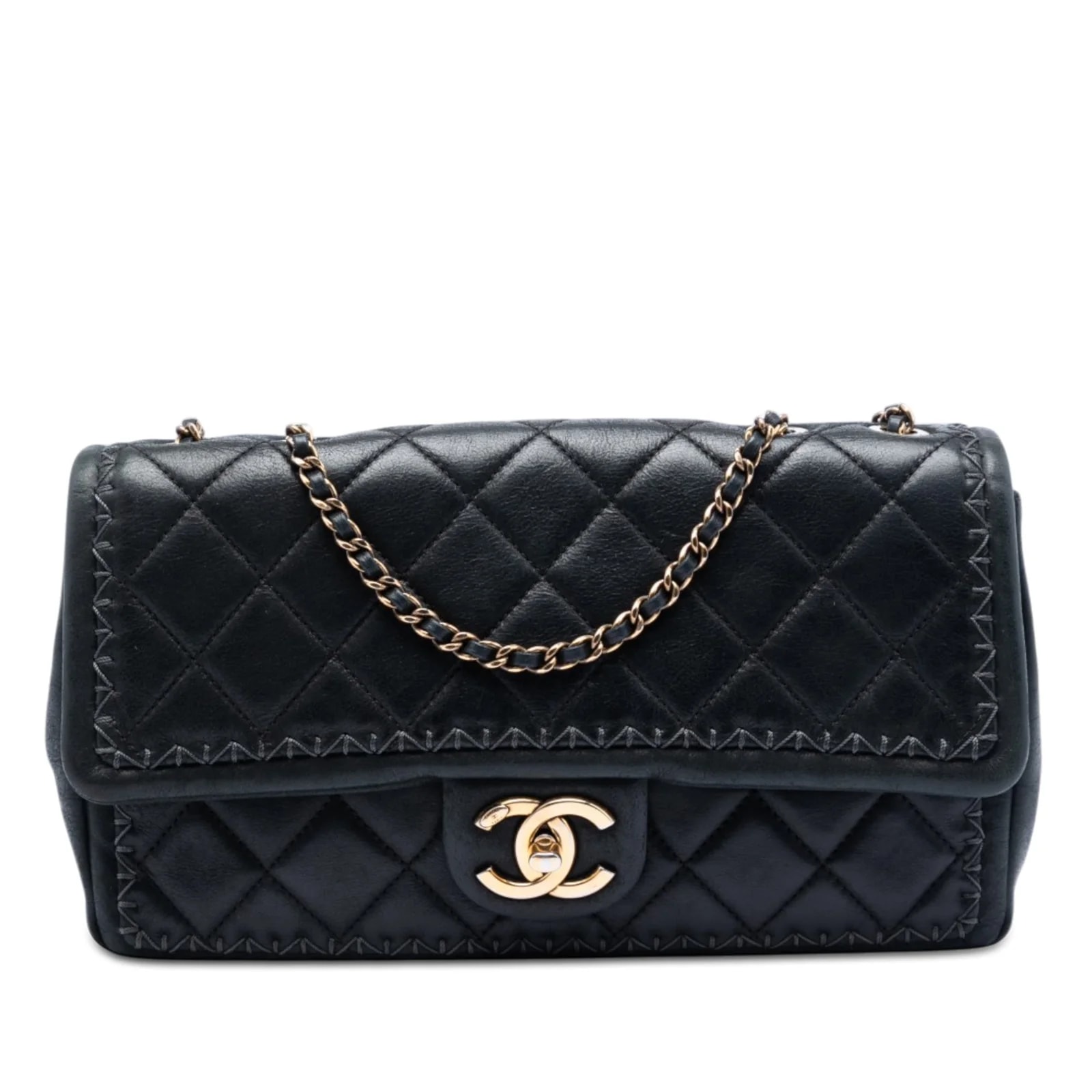 Chanel — CC Whipstitch Single Flap — Handbag — resale