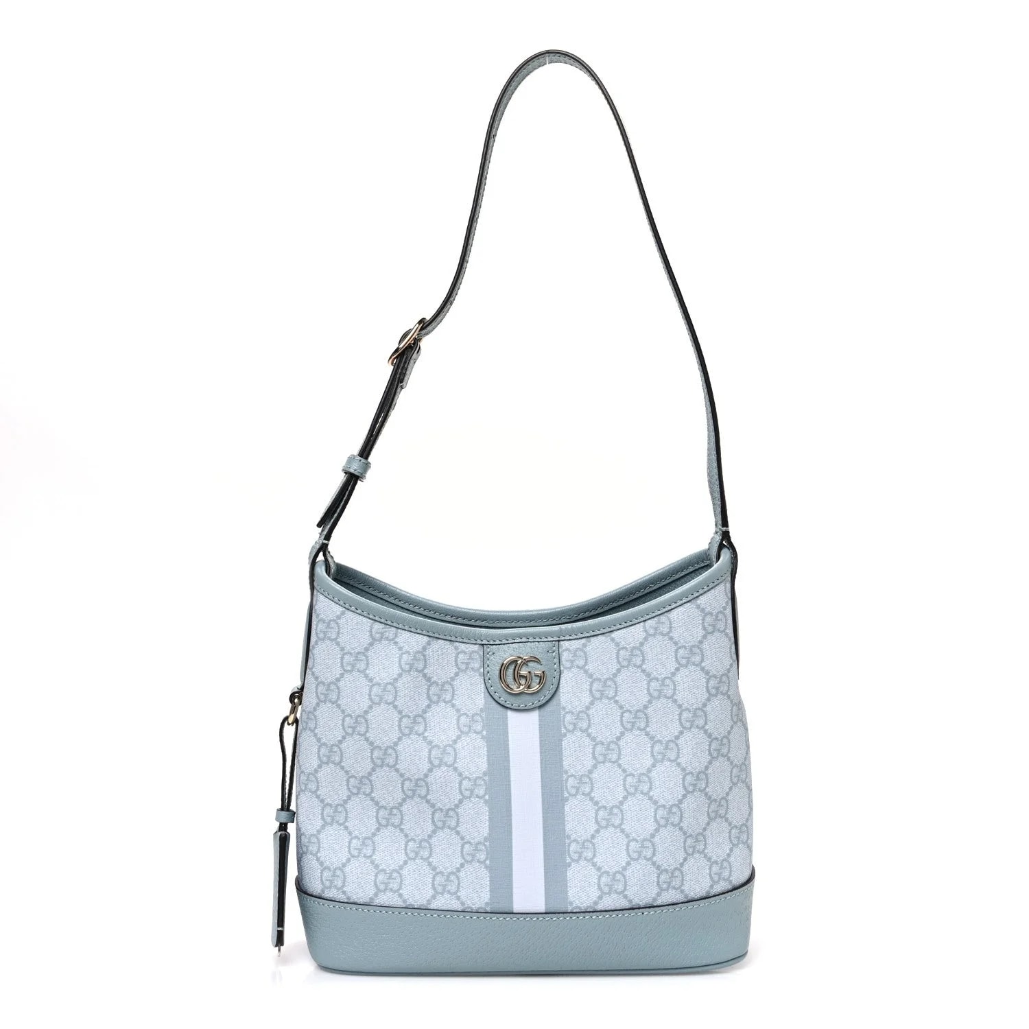 Gucci — Textured Dollar Web Small Ophidia Bucket Dusty — Handbag — resale