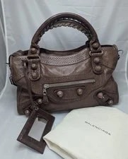 Balenciaga — Balenciaga Giant City Brogue Hand/ Noix Mirror Excellent UC — Handbag — resale