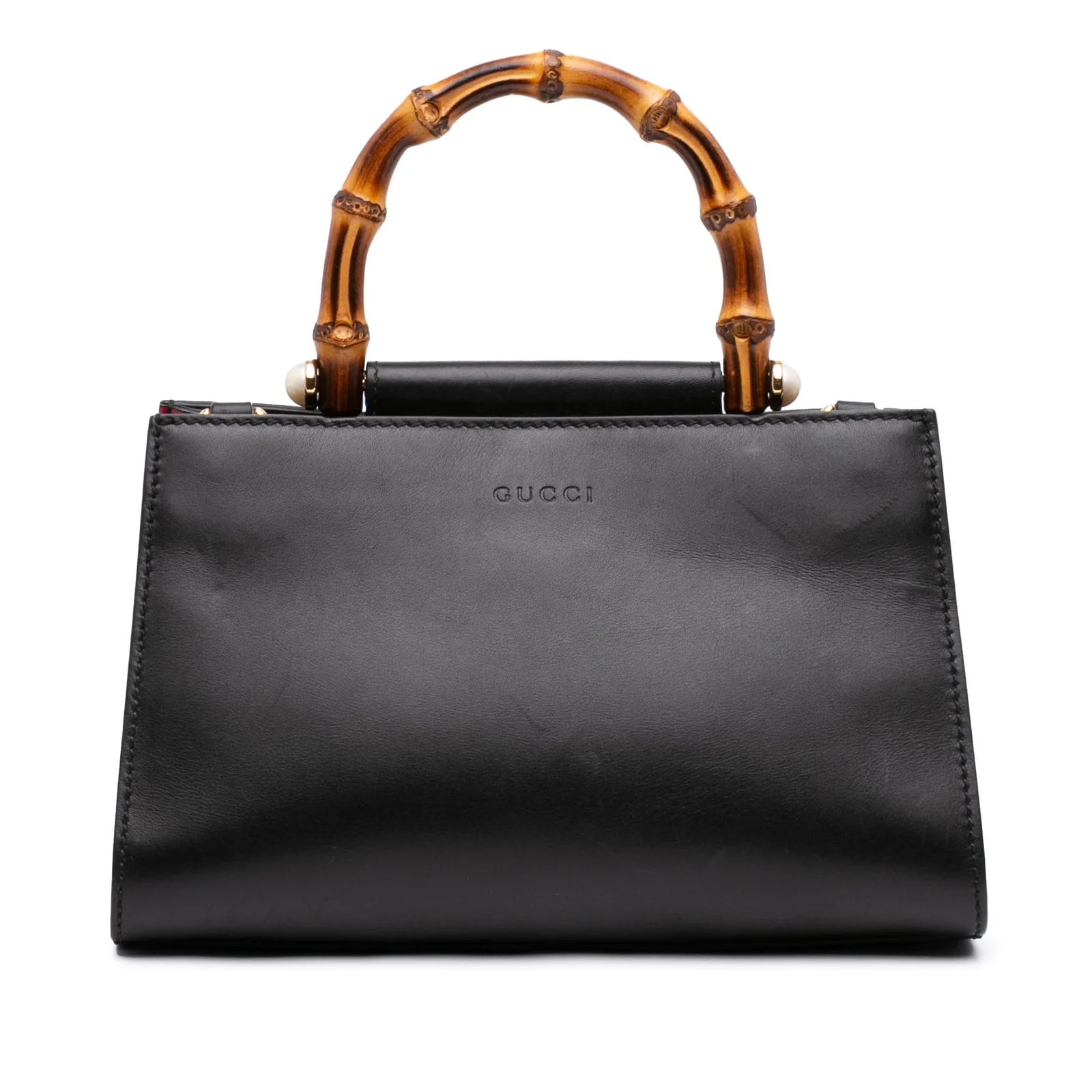 Gucci — Mini Bamboo Web Nymphaea Top Handle — Handbag — resale