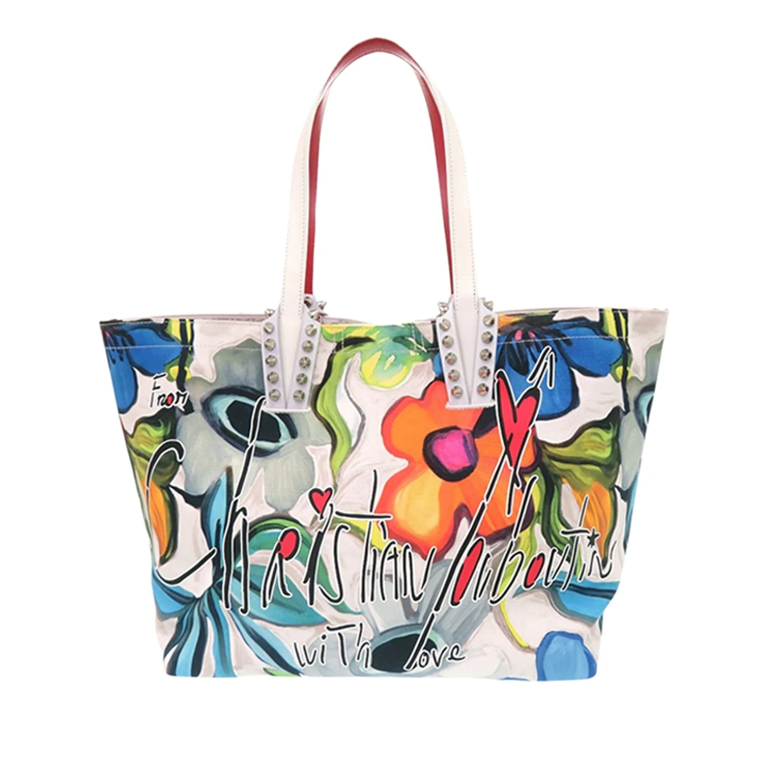 Christian Louboutin — Small Floral Printed Cabata — Handbag — resale