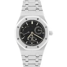 Audemars Piguet — Papers Audemars Piguet Royal Oak Dual Time Black 36mm Steel 25730ST BOX — Watch — resale