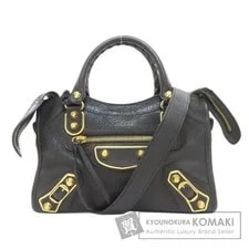 Balenciaga — Balenciaga 390160 Classic Metallic Edge Mini City 2WAY Calf L — Handbag — resale