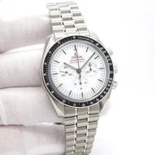Omega — Omega Speedmaster Professional Moonwatch “Sapphire Sandwich” With White Dial — Watch — resale