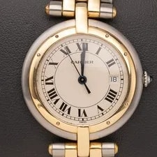 Cartier — Cartier Panthere Vendome Medium 29mm Two-Row Yellow Gold & Steel — Watch — resale