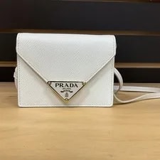Prada — Prada Triangle Logo Envelope Crossbody — Handbag — resale