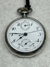 Breitling — Breitling Pocket 1900s Silver 0900 Hand Winding — Watch — resale