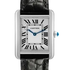 Cartier — Cartier Tank Solo Steel Silver Roman Dial W1018255 — Watch — resale