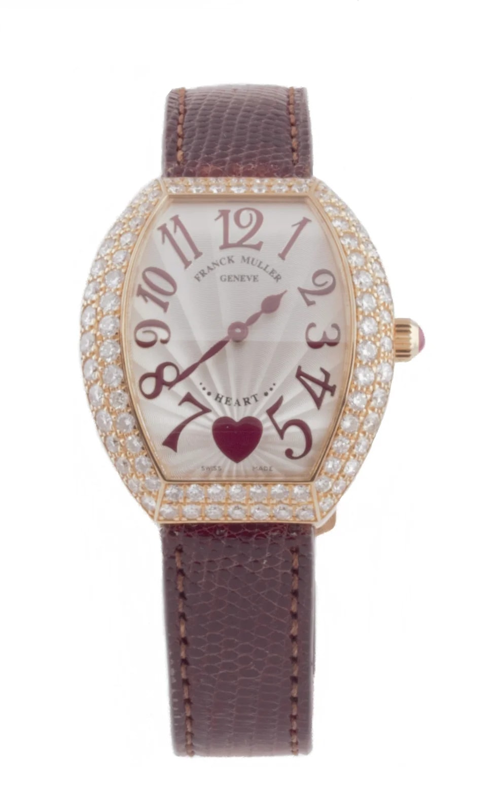 Worldofluxuryus — Franck Muller Heart Quartz 18K Rose Gold & Diamonds Lady's — Watch — resale