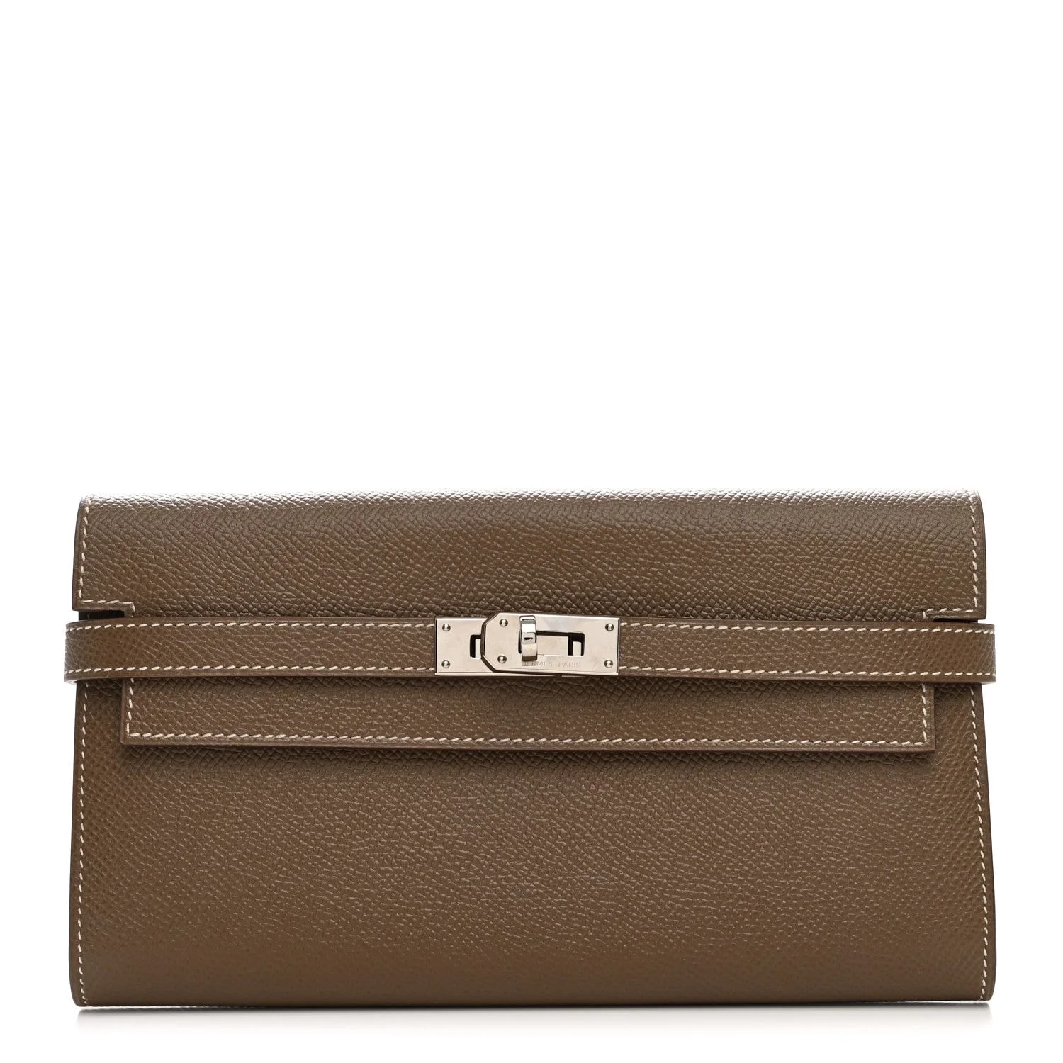 Hermès — Guilloche Kelly Longue Wallet Perle — Accessory — resale