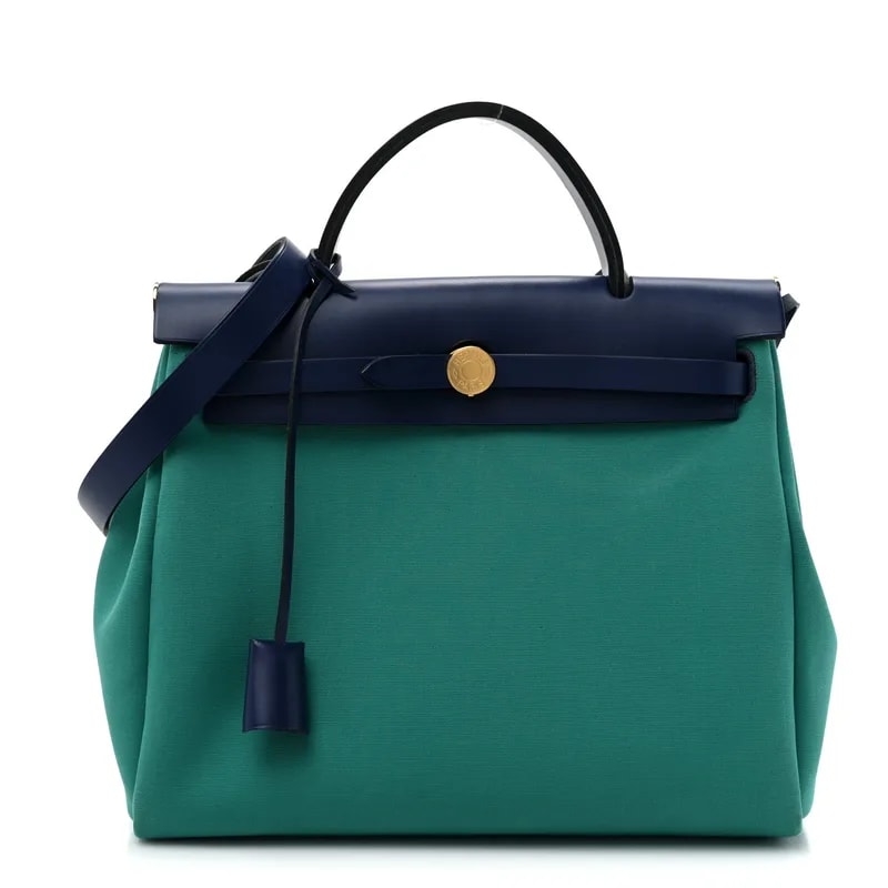 Hermès — Herbag Zip 31 Malachite Menthe — Handbag — resale