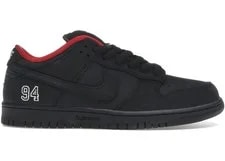Supreme — 10M/11.5WNike SB Dunk Low Supreme 94 BlackHQ8487-001Brand New — Sneaker — resale