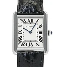 Cartier — Cartier Tank Solo LM WSTA0028 Quartz 27mm Box Papers Silver — Watch — resale