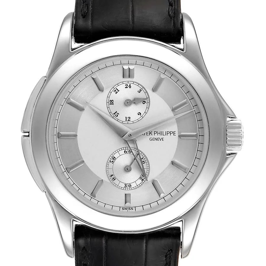 Worldofluxuryus — Patek Philippe Calatrava Travel Time Platinum ’s — Watch — resale