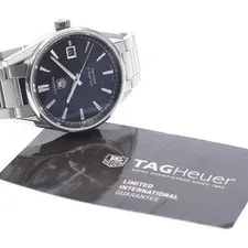 Tag Heuer — TAG Heuer Carrera Caliber 5 WAR211A-1 39mm SS Black Dial Automatic Date #C324 — Watch — resale