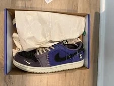 Air Jordan — Size 10 - Zion Williamson X Air Jordan 1 Retro OG Low Voodoo Alternate — Sneaker — resale