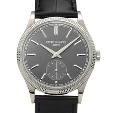 Patek Philippe — Patek Philippe Calatrava 6119G-001 39mm White Gold Gray #WW356 — Watch — resale