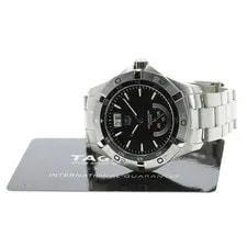 TAG Heuer — TAG Heuer Aquaracer WAF1010.BA0822 42mm SS Black Dial Quartz Date #C497 — Watch — resale