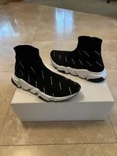 Balenciaga — Balenciaga Speed Allover Logo Print Size EU 41 / US 8 — Sneaker — resale