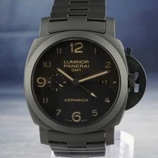Panerai — Panerai Luminor GMT Ceramica Black Dial on Bracelet PAM00438 Complete 2014 — Watch — resale