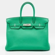 Hermès — Hermes Birkin 35 Palladium Finish Menthe — Handbag — resale