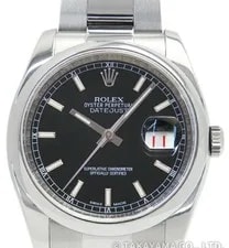 Rolex — Rolex Datejust 116200 Automatic 36mm Black Stainless Steel — Watch — resale